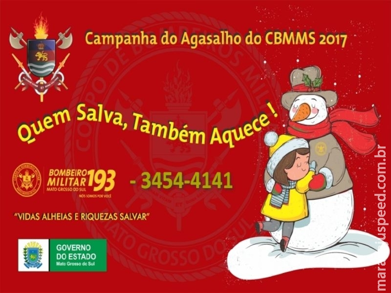 Maracaju: Corpo de Bombeiros Militar promove a Campanha do Agasalho 2017