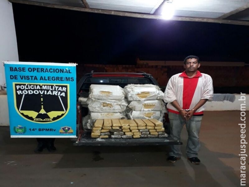 Maracaju: PRE apreende 200 kg de maconha em veículo no Distrito Vista Alegre