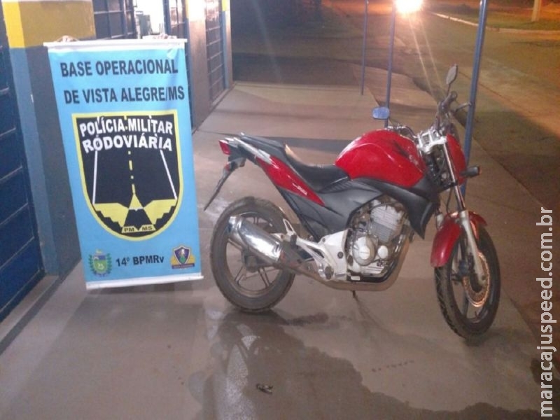 Moto furtada pega em Posto de Combustível em Maracaju é recuperada pelo BOP PRE Vista Alegre