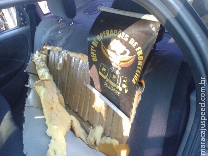 Veículo abandonado é encontrado com droga em rodovia