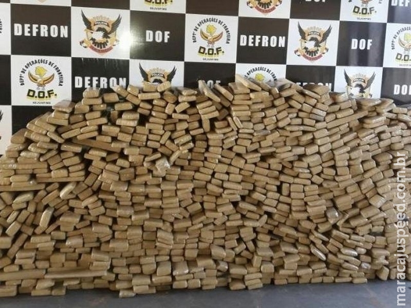 Apreensão de droga pelo DOF soma 63 toneladas; mais que 2016 inteiro