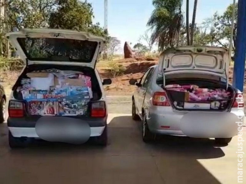 Comboio de carros com contrabando é interceptado na rodovia BR-163