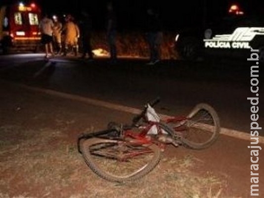 Condutor atropela e mata ciclista na MS-386 e foge sem prestar socorro
