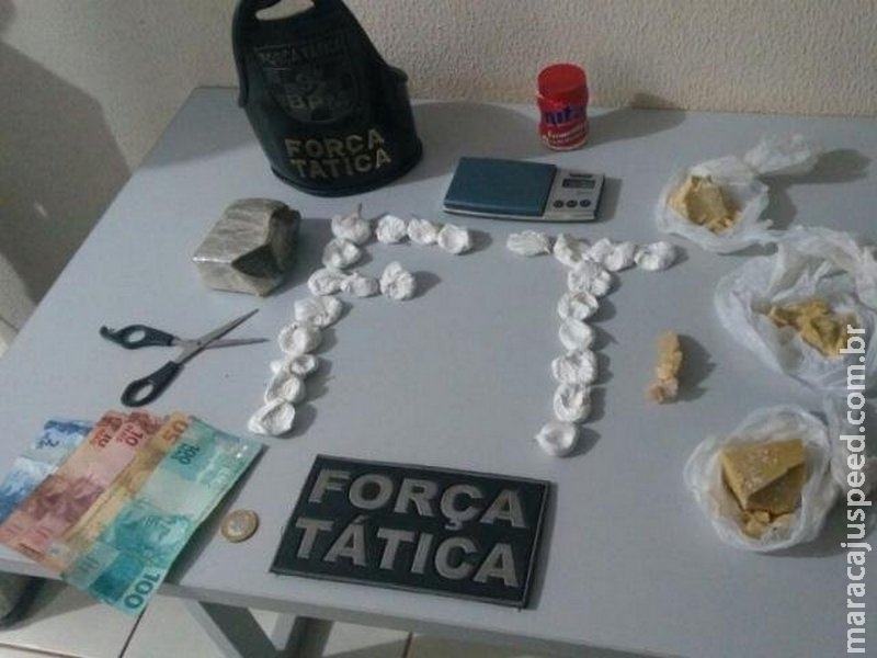 Homem é preso com cocaína e munições na Capital