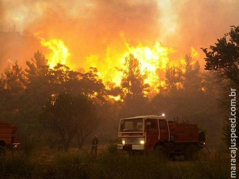 Incêndio se alastra pela França e 10 mil pessoas são evacuadas Incêndio se alastra pela França e 10 mil pessoas são evacuadas