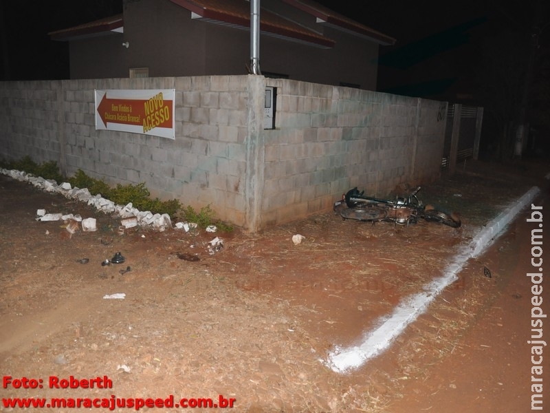 Maracaju: Jovem perde controle de motocicleta em curva e vai á óbito após colidir com muro Maracaju: Jovem perde controle de motocicleta em curva e vai á óbito após colidir com muro