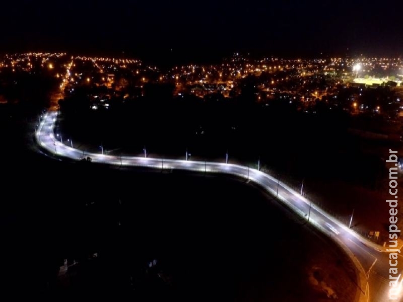 Maracaju: Rua Joaquim Ferreira Azambuja ganha iluminação