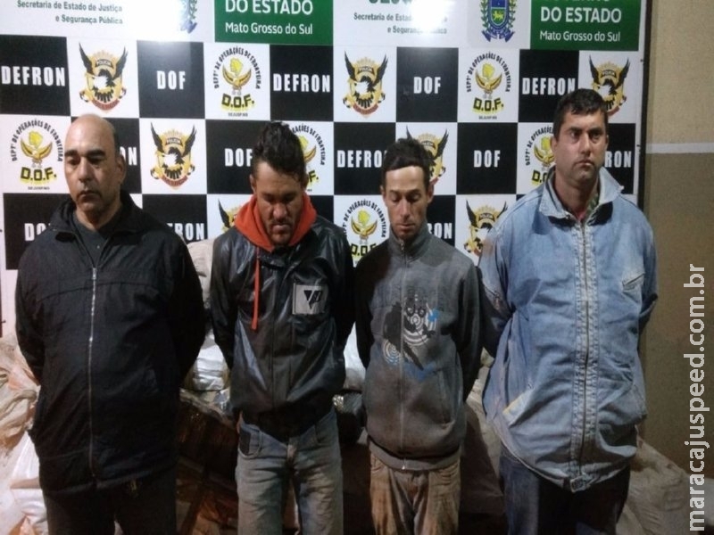 Quadrilha é presa pelo DOF com quase 2 toneladas de maconha em Dourados Quadrilha é presa pelo DOF com quase 2 toneladas de maconha em Dourados