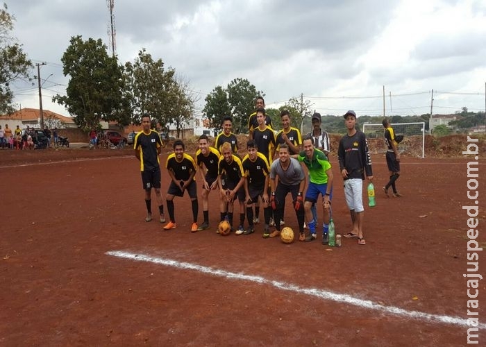 Com gol de Marquinhos, comunidade Tia Eva cobra parque em dia de futebol Com gol de Marquinhos, comunidade Tia Eva cobra parque em dia de futebol
