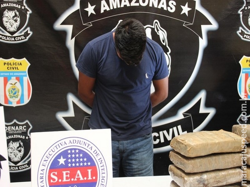 Garçom é preso e adolescente apreendida com 5 kg de oxi