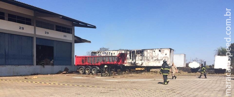 Incêndio que atingiu transportadora começou em vegetação de terreno