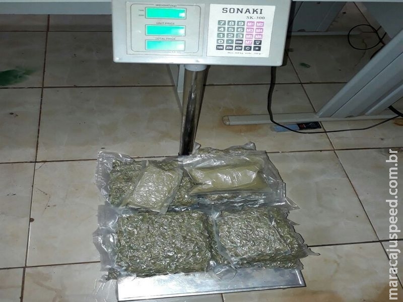 Maracaju: PRE BOP Vista Alegre apreende mala com maconha “Skank” em posse de menor infrator em itinerário