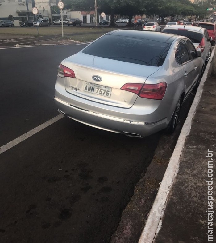 Carro que sumiu do pátio do Detran é encontrado estacionado no Centro 