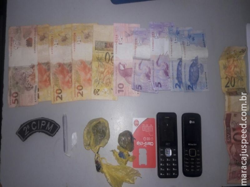 Maracaju: Polícia Militar prende traficante em flagrante com trouxinhas de Maconha e Cocaína