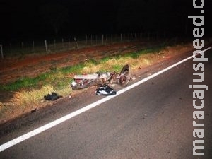 Motociclista morre após ser atingido por caminhonete na MS-395