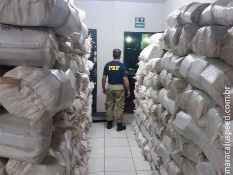 Motorista foi preso transportando 6,5 toneladas de maconha