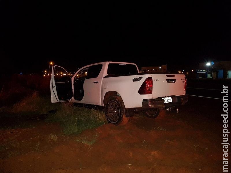 Perseguição a Hilux roubada por adolescente começou em Dourados e terminou em Caarapó 