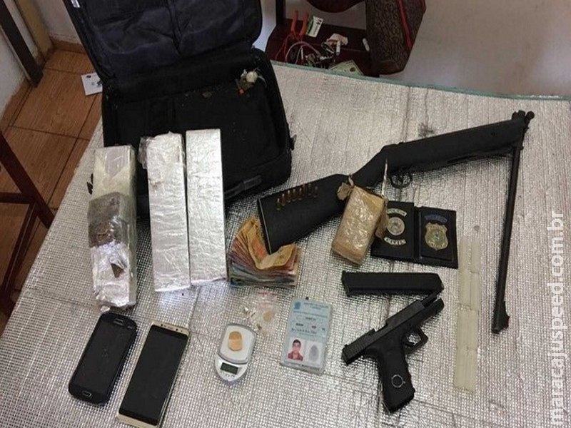 PM prende suspeito de tráfico que se passava por policial civil