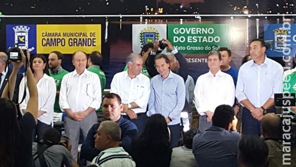 Reinaldo, Marquinhos e vereadores destravam R$ 180 mi para obras na Capital Reinaldo, Marquinhos e vereadores destravam R$ 180 mi para obras na Capital