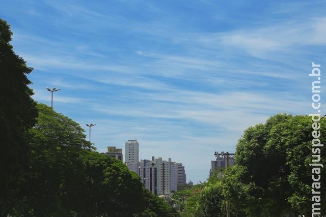 Sábado será de sol, calor de até 35° C e baixa umidade do ar em Campo Grande