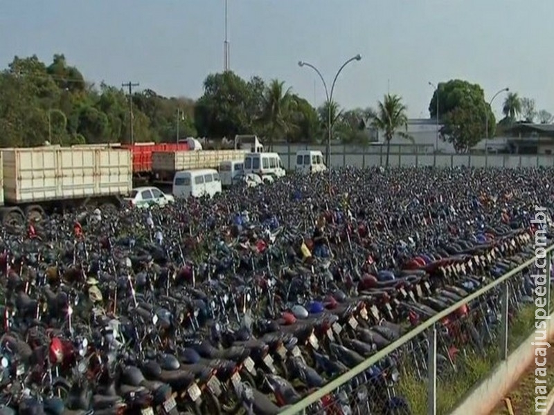 Detran-MS notifica proprietários que 2,1 mil veículos apreendidos podem ir a leilão Detran-MS notifica proprietários que 2,1 mil veículos apreendidos podem ir a leilão