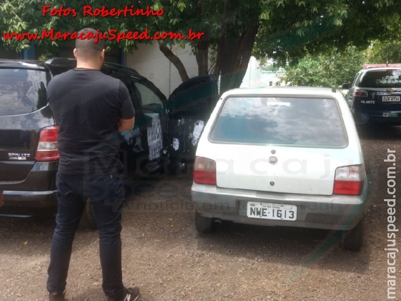 Maracaju: Polícia Militar apreende veículos carregados com cigarros e alto falantes contrabandeados, após denúncia Maracaju: Polícia Militar apreende veículos carregados com cigarros e alto falantes contrabandeados, após denúncia