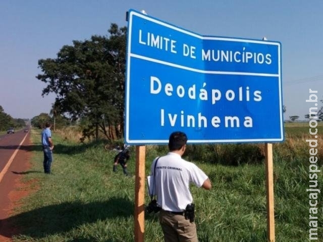 Motociclista morre após bater em placa de sinalização na MS-376 Motociclista morre após bater em placa de sinalização na MS-376
