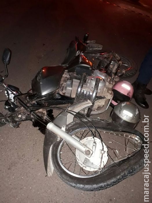 Colisão frontal entre ônibus e motocicleta deixa um morto e outro ferido