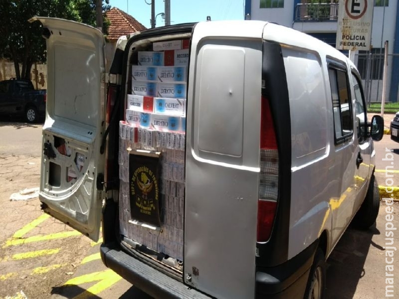 DOF apreende veículo do Espírito Santo carregado com cigarros do Paraguai