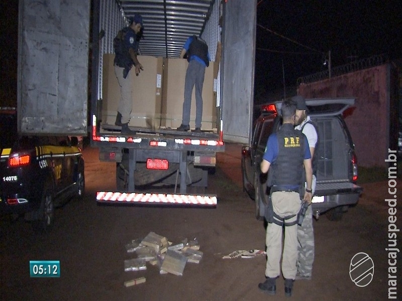  Homem é preso em MS com maconha em carga de material para fabricação de garrafa pet
