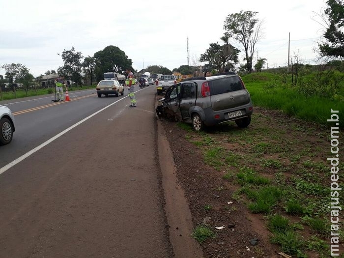 Motorista sofre ‘apagão’ e provoca acidente no macroanel de Campo Grande