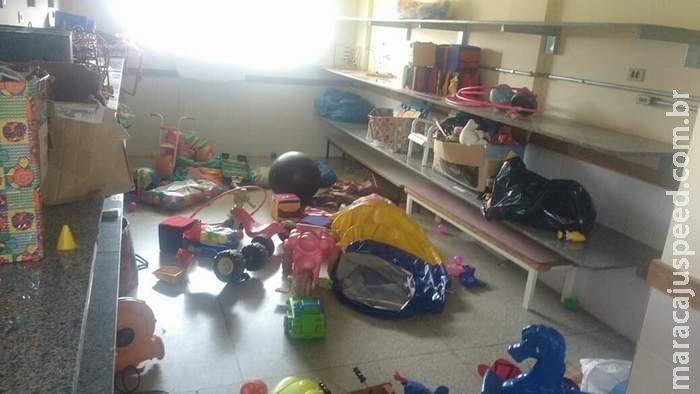 Quatro meninos invadem Ceinf na Capital e quebram brinquedos 