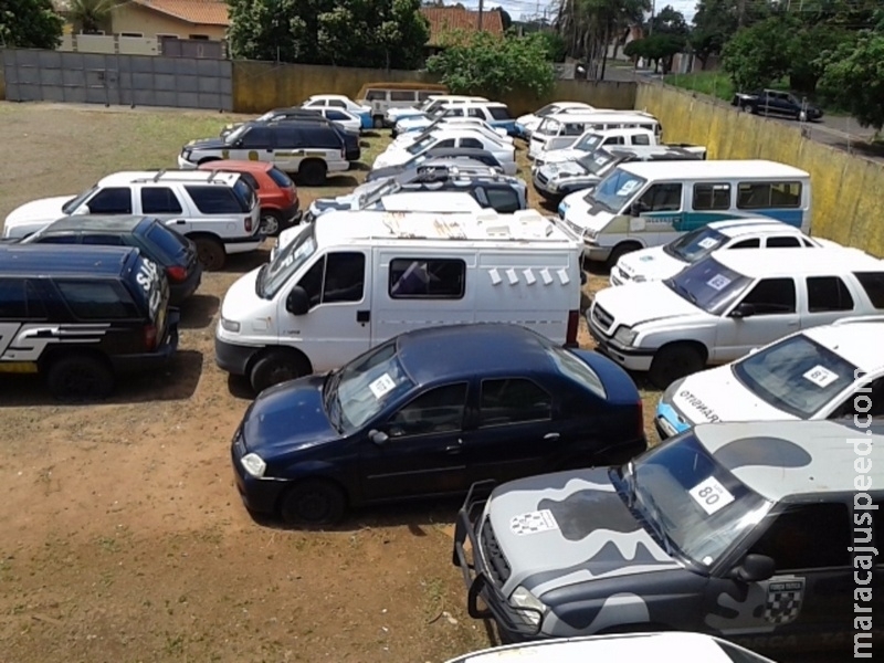 Governo do MS leiloa 126 veículos com lances a partir de R$ 300