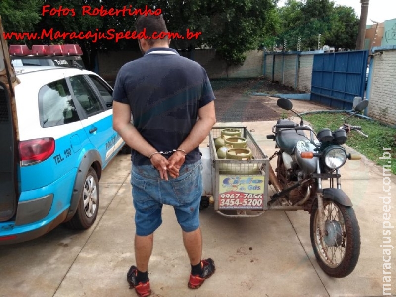 Maracaju: Moto com GLP é furtada e Polícia Militar imediatamente fecha o registro, recuperando o produto Maracaju: Moto com GLP é furtada e Polícia Militar imediatamente fecha o registro, recuperando o produto