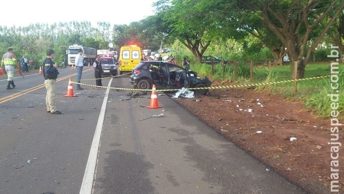 Militar morre após colisão frontal com carreta na entrada de Campo Grande