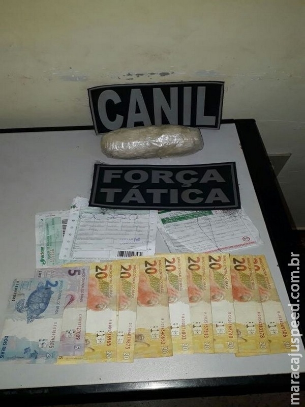 Polícia apreende drogas e prende traficante acidentado