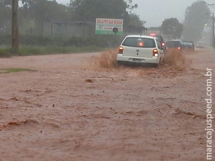 VÍDEO: com chuva intensa, diversos pontos da Capital registram alagamentos