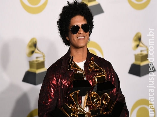 Bruno Mars é o grande premiado na festa do Grammy, vencendo todas as categorias