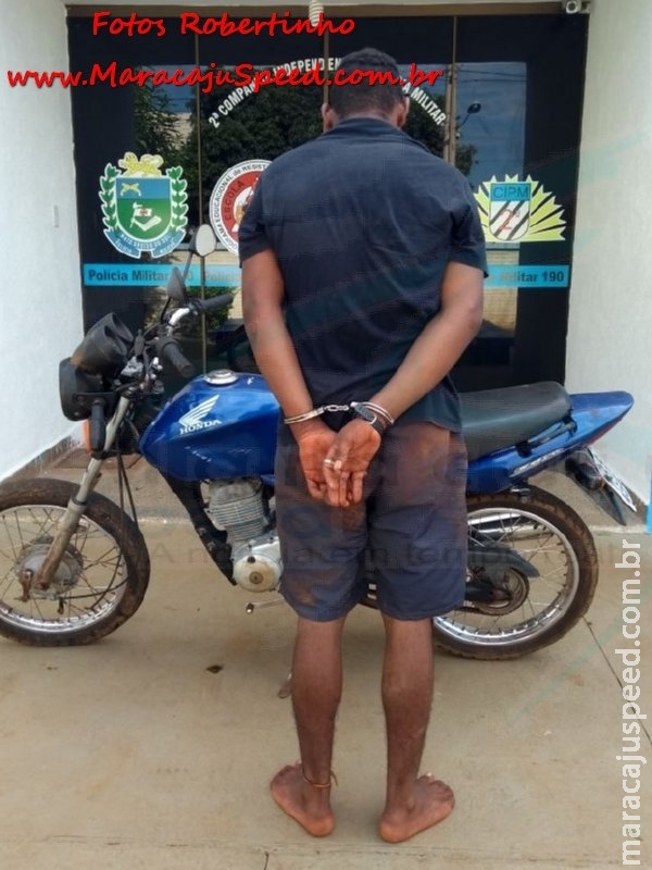 Maracaju: Adolescente é encontrado com motocicleta furtada e é detido pela Polícia Militar