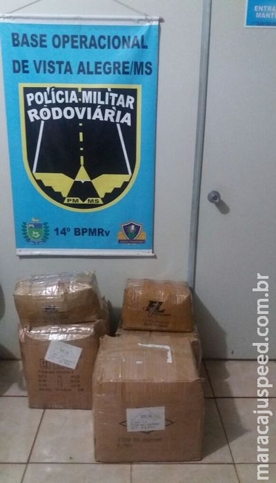 Maracaju: PRE BOP Vista alegre apreende carga de produtos contrabandeados do Paraguai que seriam comercializados na capital