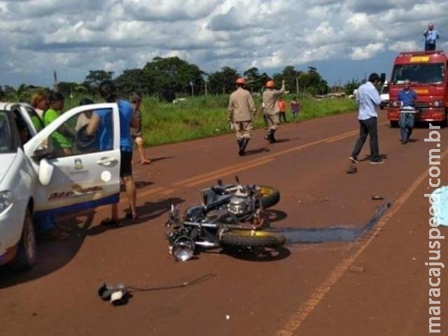 Motociclista morre ao colidir em carro da prefeitura em Dourados Motociclista morre ao colidir em carro da prefeitura em Dourados