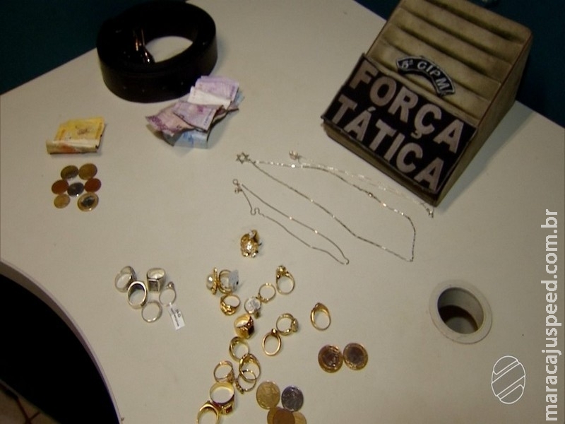  Suspeito de furtar joalheria é preso e confessa vender mercadorias a R$ 20 para receptador em MS