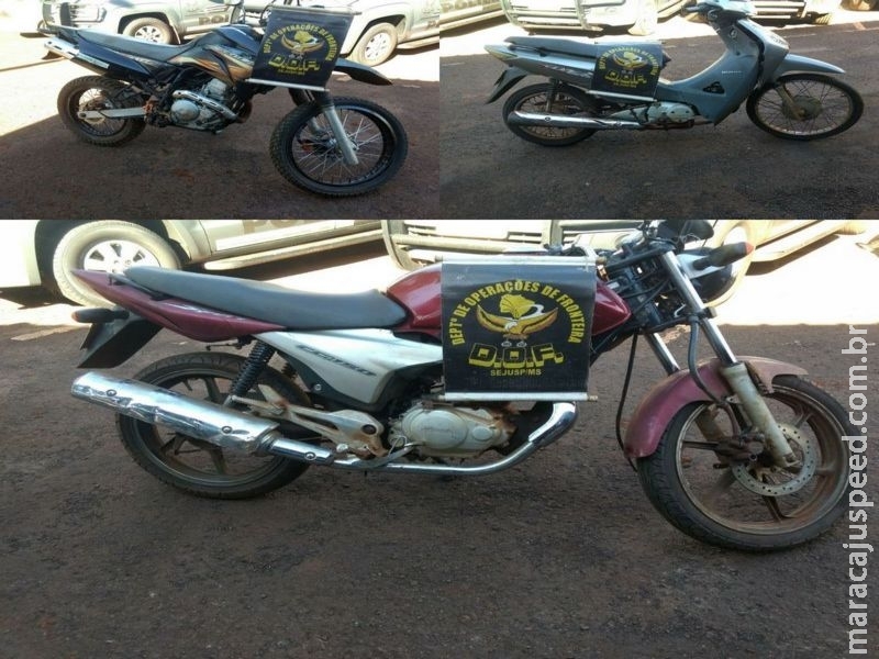 DOF recupera três motocicletas furtadas em Maracaju e ainda prende foragido da justiça DOF recupera três motocicletas furtadas em Maracaju e ainda prende foragido da justiça