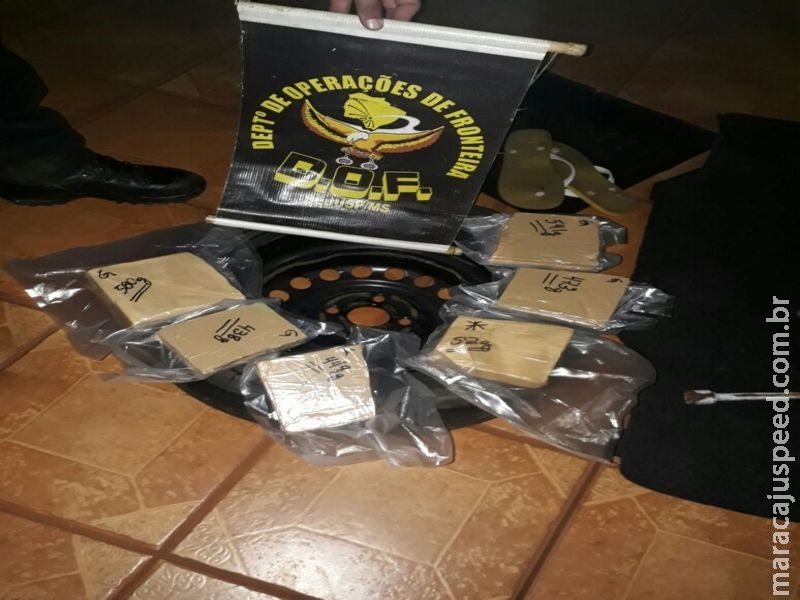 Maracaju: DOF prende homem transportando cocaína em pneu estepe