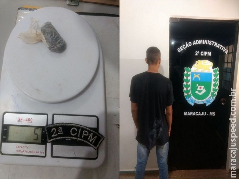 Maracaju: PM prende um homem por portar drogas para consumo pessoal na Vila Juquita