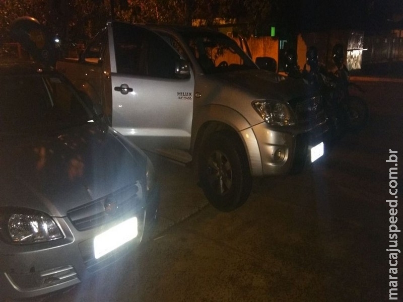 Três são presos em MS quando levavam caminhonete roubada em SP para o Paraguai