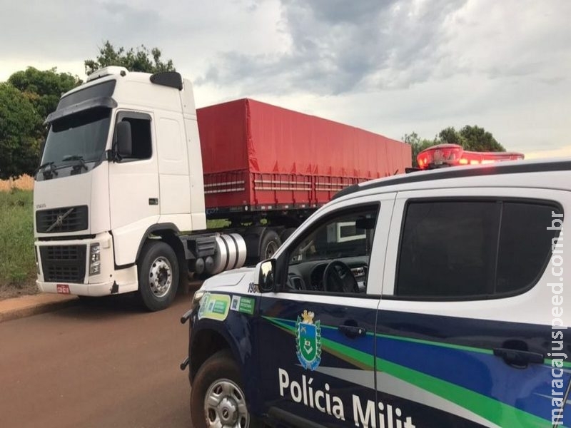Caminhão com 800 caixas de cigarros contrabandeados é apreendido em Eldorado