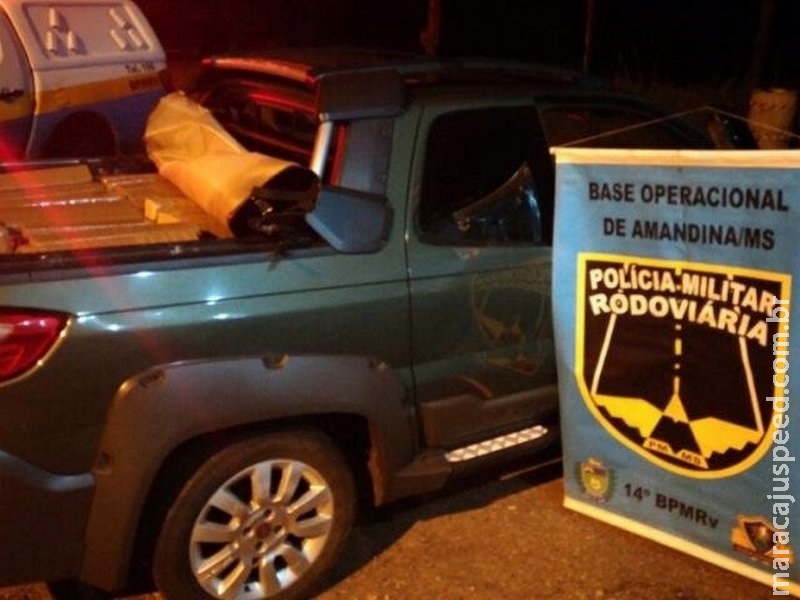 Condutor foge de abordagem policial e abandona veículo com drogas em MS