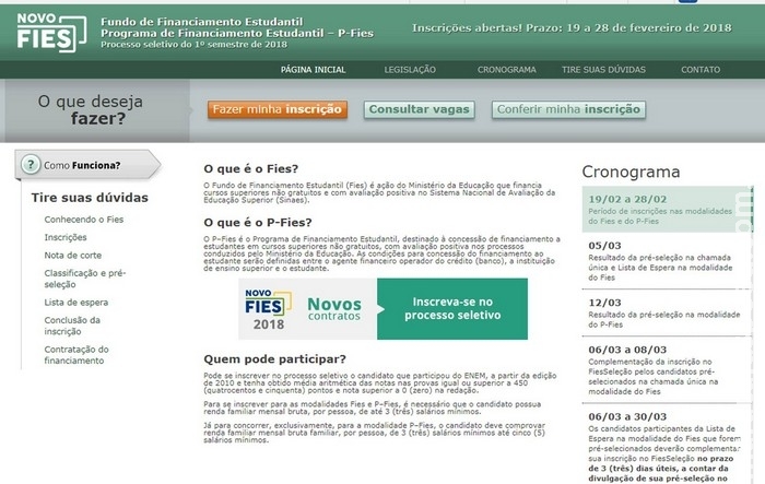 Estudantes têm até esta sexta-feira para se inscrever no Fies Estudantes têm até esta sexta-feira para se inscrever no Fies