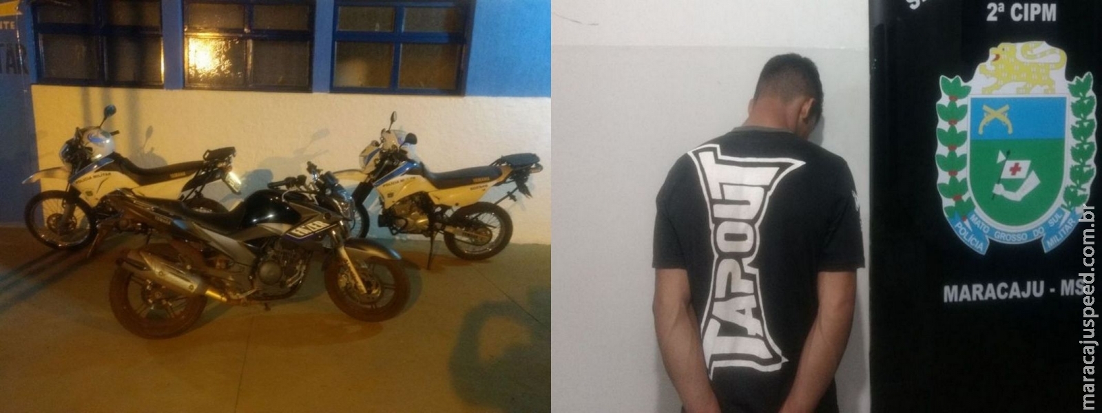 Maracaju: Adolescente conduzindo motocicleta de grande cilindrada empreende fuga de viaturas motos da Polícia Militar